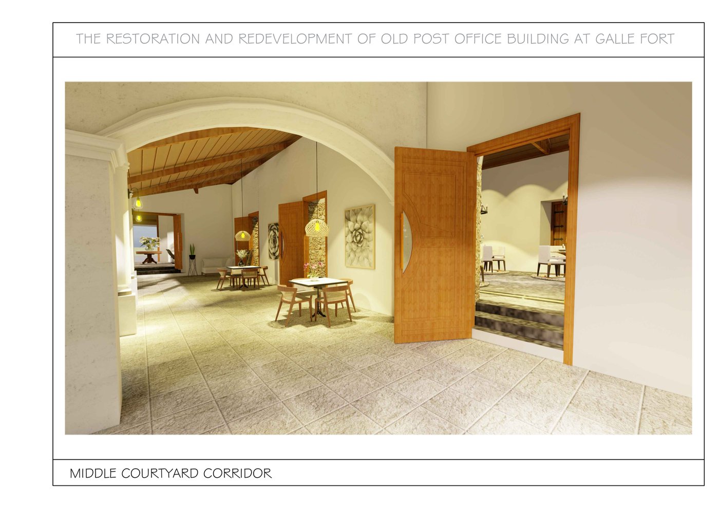 Middle courtyard corridor