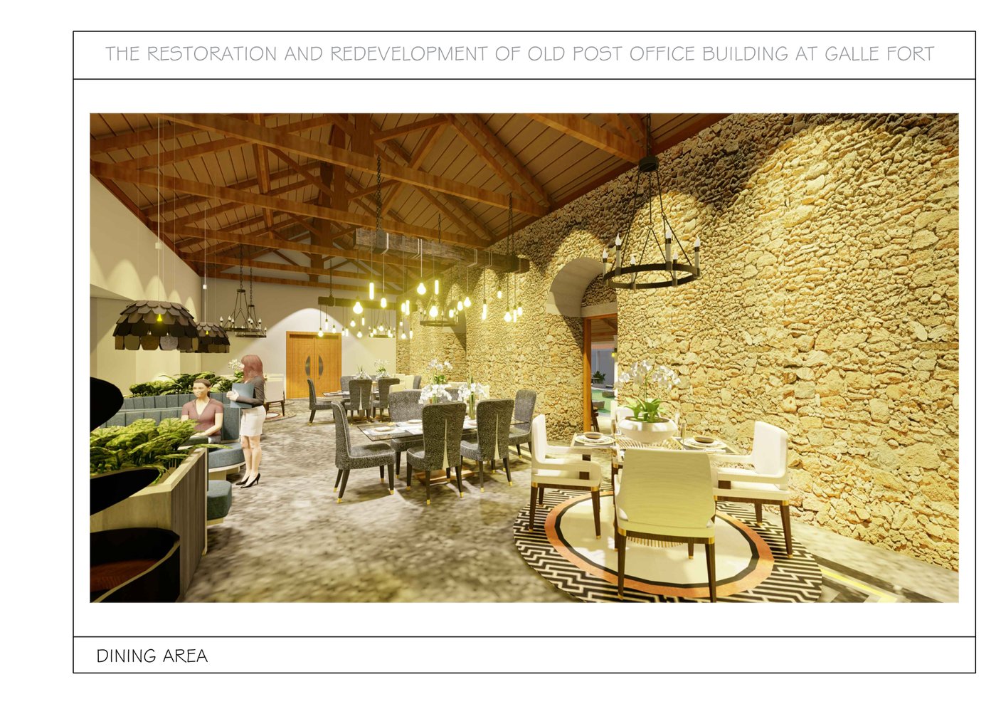 Restored dining area